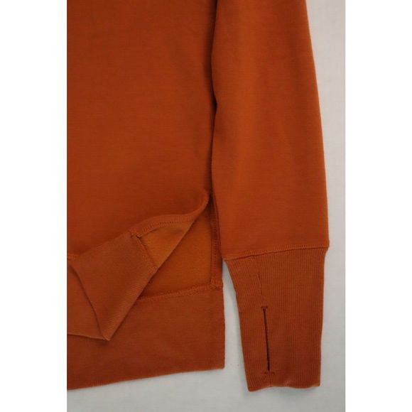 Athleta 870422 Women's Sz M Rust Orange Triumph Crew Neck L/S Sweatshirt $79 - Picture 10 of 15